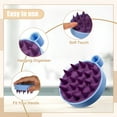 thumbnail image 4 of Unique Bargains Hair Scalp Massager Shampoo Brush 3.62"x3.07"x1.38" Blue Purple, 4 of 6