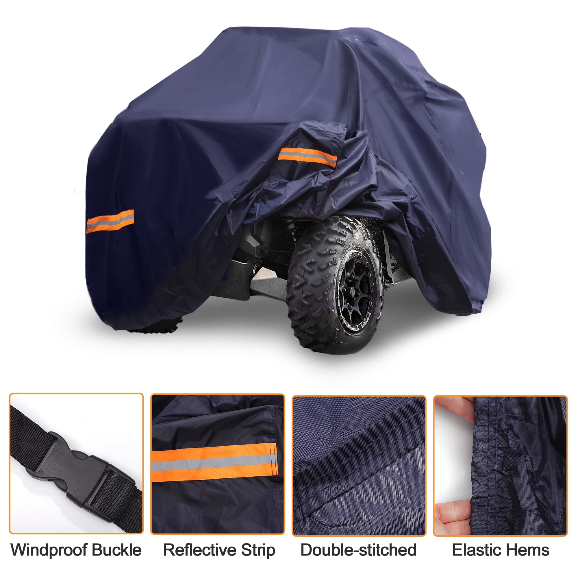 Unique Bargains Waterproof Quad Cover for Polaris Sportsman 850/XP 1000/X MR Navy Blue