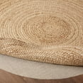 thumbnail image 4 of VHC Brands Farmhouse Coastal Flooring Harlow Natural Jute Area Rug w/Non-Slip Pad- 3' Round, Tan, 4 of 7