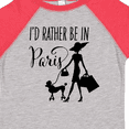 thumbnail image 4 of Inktastic I'd Rather Be in Paris- Shopping and Travel Girls Toddler T-Shirt, 4 of 5