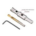 thumbnail image 3 of 14mm Carbide Hole Cutter, Hole Saws for Stainless Steel Metal, Triangular Shank Limit Step, with Center Drill, 14mm 2, 3 of 5