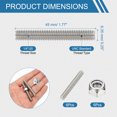 thumbnail image 2 of Uxcell UNC Fully Threaded Rod Length Right Hand Thread with Nuts for Various Applications 1/4"-20 x 1.77" 6, 2 of 6