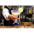 thumbnail image 4 of Burns Glass Handblown Margarita Glass, Mexican Cobalt Blue Rim 13.5 oz  Recycled Glass (Set of 1), 4 of 5