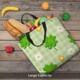 thumbnail image 6 of Naloa St Patrick's Day11 Tote Bag for Women, Foldable Tote Bag With Zipper, Large Shoulder Bag, Top Handle Handbag for Travel, Work, Shopping, 6 of 9