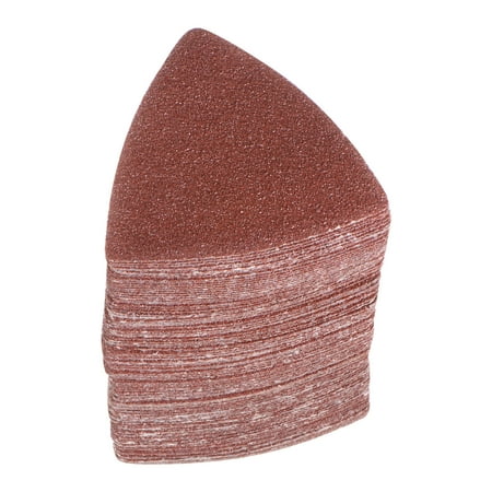 

Uxcell 100 Packs 40 Grits 80mm Aluminum Oxide Triangular Hook & Loop Sandpapers Sanding Pads