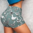 thumbnail image 4 of Rateoe cartoon geese Printed Power Workout Shorts for Women Tummy Control Squat Proof Ribbed Thick Seamless Scrunch Active Short-Medium, 4 of 8