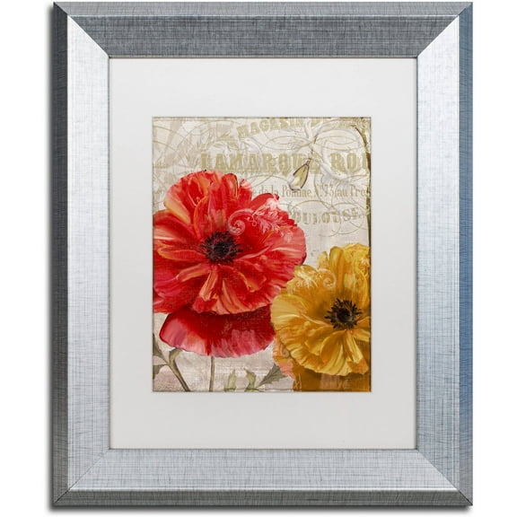 Trademark Fine Art "March" Canvas Art by Color Bakery White Matte, Silver Frame