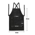 thumbnail image 1 of Delantal de soldadura de cuero para hombres profesional, delantal de trabajo resistente al calor, delantal de cuero de vaca resistente, perfecto para herrero, bricolaje, soldador, carpintero 1 pieza LingWen 8390612146428, 1 of 1