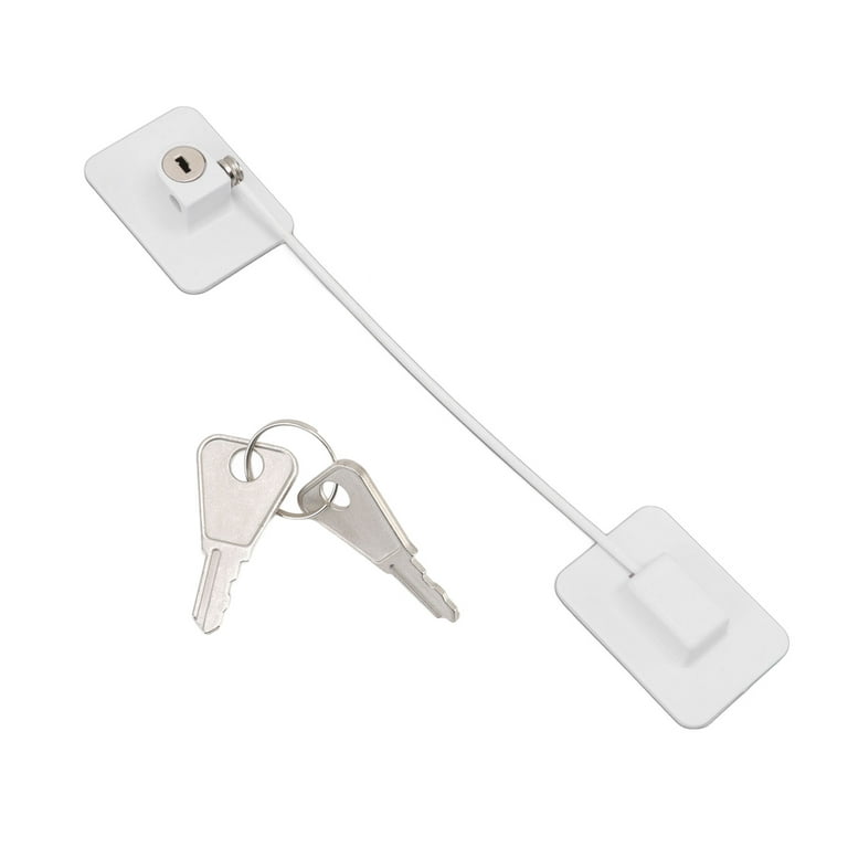 White Refrigerator Lock