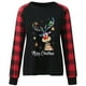 thumbnail image 5 of Pntutb - Camiseta holgada con estampado de moda para mujer, blusa de manga larga, cuello redondo, tops casuales Pntutb Pntutb-1618, 5 of 8