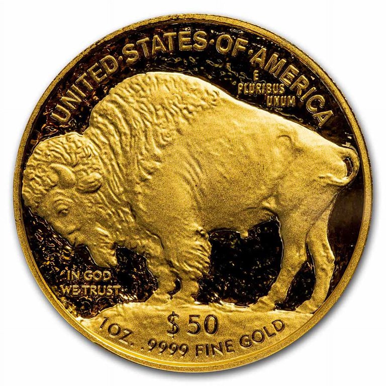 2021-W 1 oz Proof Gold Buffalo PR-70 PCGS (FDI, Black Diamond