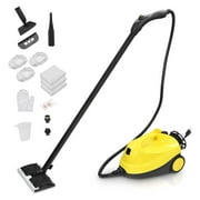 Homehours 1500W Multipurpose Steam Cleaner Heavy Duty Steamer 13 Accessories with 1.5L Chemical- Rolling Cleaning Machine for Carpet, Floors, Windows,Mirrors,Glasses and Cars
