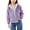 Purple, variant on OGLCCG Girls Fleece Jacket Casual Winter Warm Sherpa Lined Zip Up Hooded Sweatshirt Outdoor Loose Kid's Hoodie Outerwear 9-14 Years