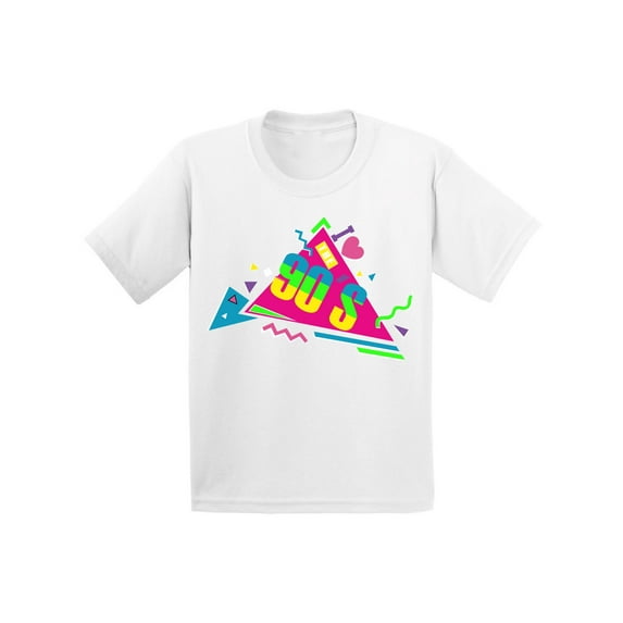 Awkward Styles I Love Nineties T-shirt Funky 90s Music Lover Kids T Shirts