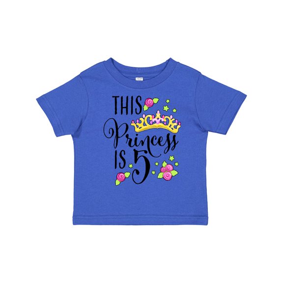 Inktastic This Princess is Five 5th Birthday Girls Toddler T-Shirt