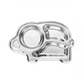 thumbnail image 2 of Homerr Stainless Steel Dinner Plate Safe Baby Feeding Dish Cartoon Design Stainless Steel Dinner Plate for Kids Children Compartment Tray, 2 of 7