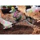 thumbnail image 3 of Azada hueca endurecida totalmente de acero, herramienta para aflojar el suelo, azada para plantar jardín, rastrillo de deshierbe portátil, accesorios de deshierbe de granja, 3 of 4