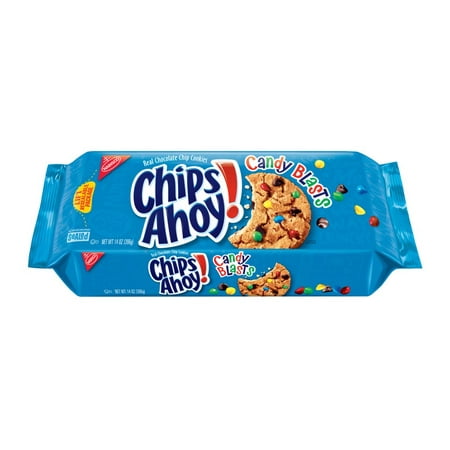 Chunky Chocolate Chip Cookies - Nabisco Chips Ahoy! Candy Blasts Chocolate Chip Cookies, 12.4 Oz.
