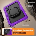 thumbnail image 5 of for Lenovo Idea Tab/ Tab K11 Gen 2 Case 11 2025, 360 Rotating Shockproof Cover with Stand, Handle, Shoulder Strap (TB336FU/TB330FU), Purple, 5 of 7