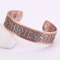 thumbnail image 4 of Brazalete Abierto Zulema 2xRunas Elástico Ancho Cobre Rosa, 4 of 8