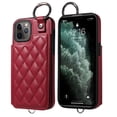 thumbnail image 1 of iPhone 12 Case ,Card Slots Leather Wrist Strap Phone Cover for iPhone 12, 1 of 5