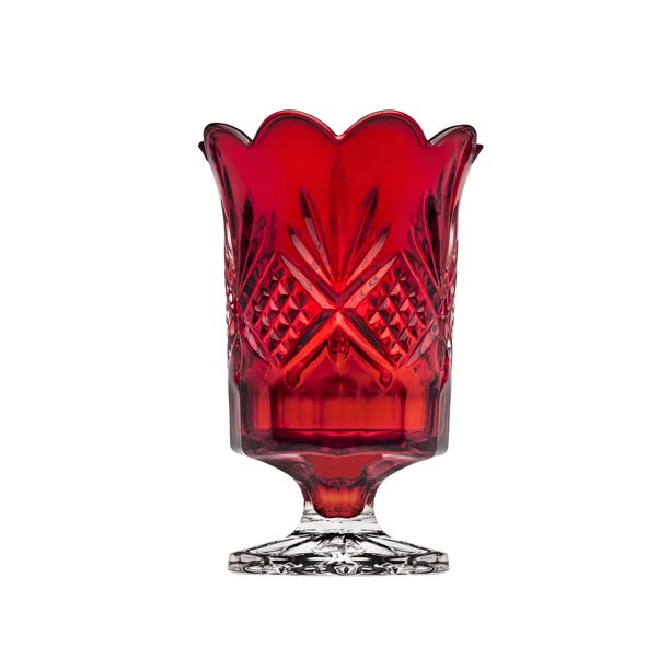 Dublin Crystal Red Candle Hurricane