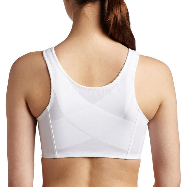 Women's Exquisite Form 5100531 Front Close Cotton Posture Bra (White 46D)