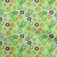 thumbnail image 1 of oneOone Velvet Light Green Fabric Abstract Retro Floral Quilting Supplies Print Sewing Fabric By The Yard 58 Inch Wide, 1 of 4