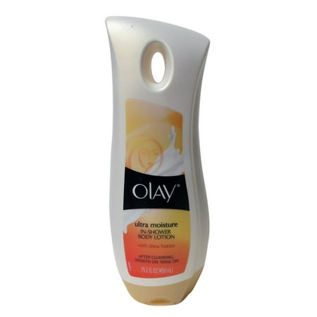 Olay Ultra Moisture In-Shower Lotion With Shea Butter 15.2 Ounce (449Ml) (2 Pack)