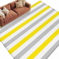 thumbnail image 2 of 5'x8' Area Rugs, Yellow Grey Indoor Outdoor Area Rug for Living Room Bedroom, Farmhouse Watercolor Modern Geometric Washable Bathroom Rugs Kitchen Floor Carpet Mats Home Decor Aesthetic, 2 of 8