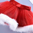 thumbnail image 5 of Niños Niñas Hilo de red Lentejuelas brillantes Tul Mini falda tutú Tema navideño Princesa Pettiskirt Diadema Fiesta Festival Disfraz Ropa de baile, 5 of 5