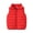 Red, variant on Winter Puffer Vest for Kids Boys Girls Solid Color Zip Up Sleeveless Down Jacket Toddler Warm Outerwear