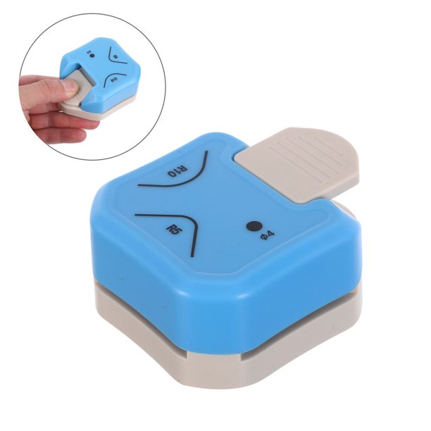 BESTYASH Punch Redondeador Azul Para Esquinas De Papel Y Tarjetas Con Compacto Práctico