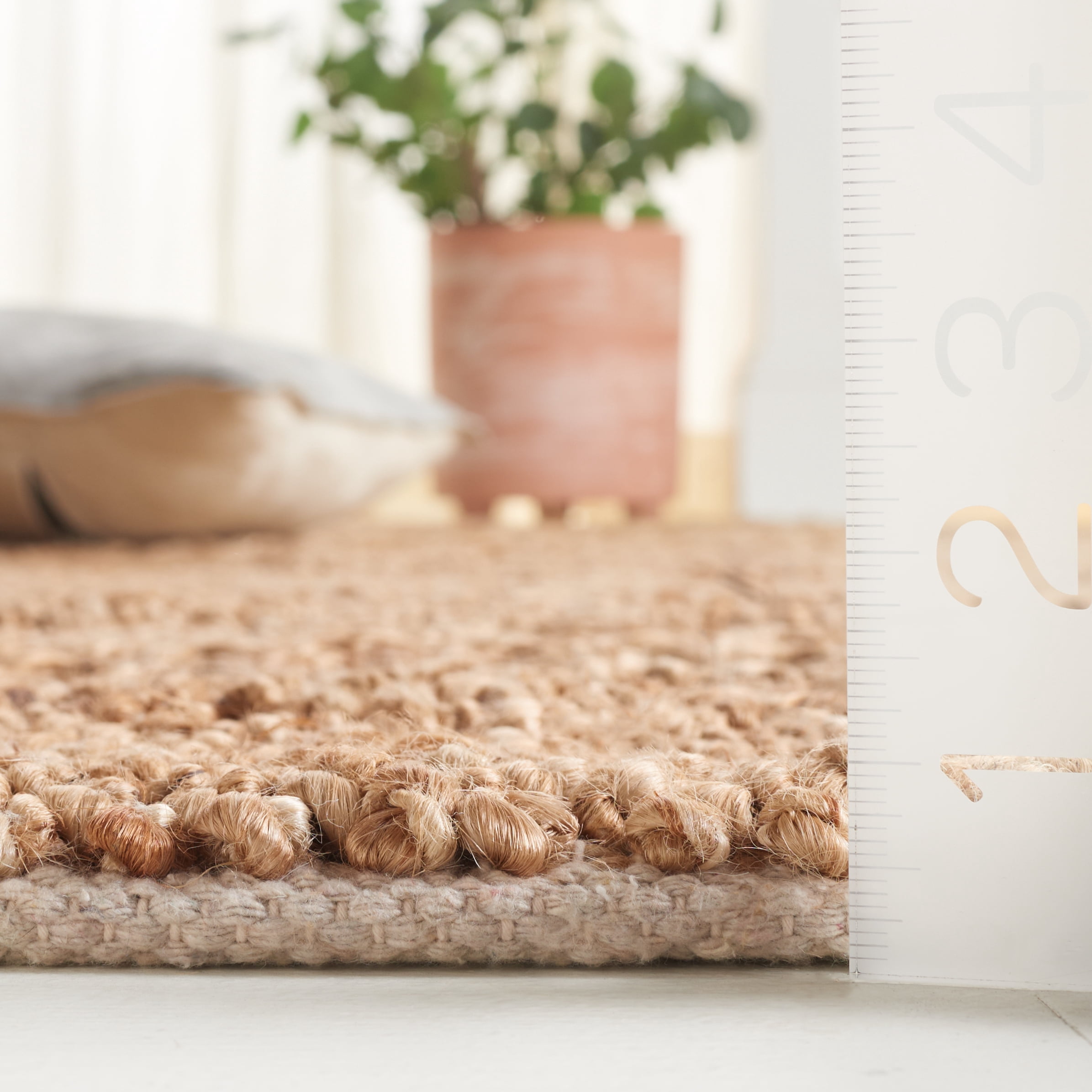 SAFAVIEH Natural Fiber Lacey Solid Runner Rug, Natural, 2'3" x 8'