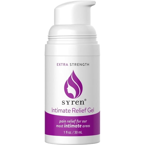 Syren Intimate Relief Lidocaine Gel, 1oz - Vaginal Moisturizer for Sensitive Skin, Vulva Discomfort, Feminine Care