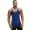 Blue, variant on Men Muscle Fitness Tank Top Bodybuilding Workout Gym Sport Sleeveless Stringer Shirts Vest