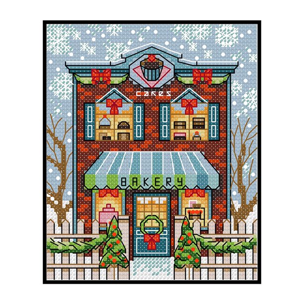 Bordado de hilo de algodón Paisajes Arte contado Punto de cruz completo Regalos hechos a mano Likrtyny decoración de arte