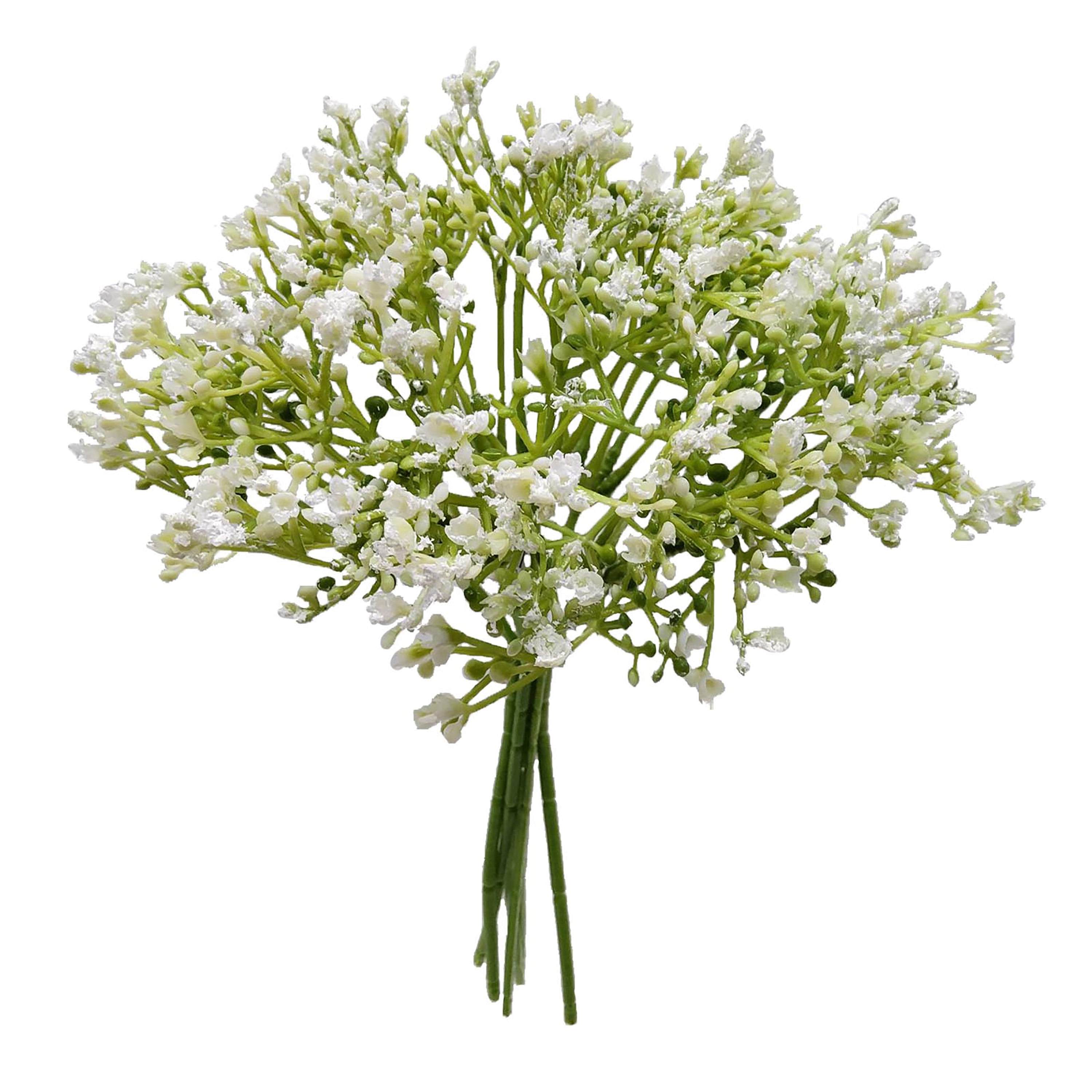 (3 pack) Mainstays 12 in Artificial Baby's Breath Flower Pick, White, Indoor Use
