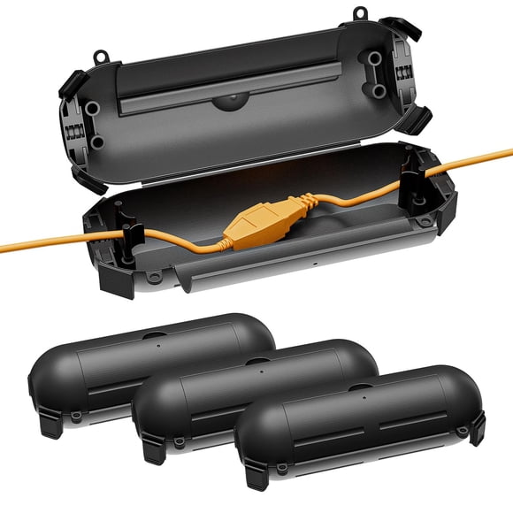Funda para cable de extensión iwillink Outdoor, 5,5 x 6 x 18 cm, impermeable