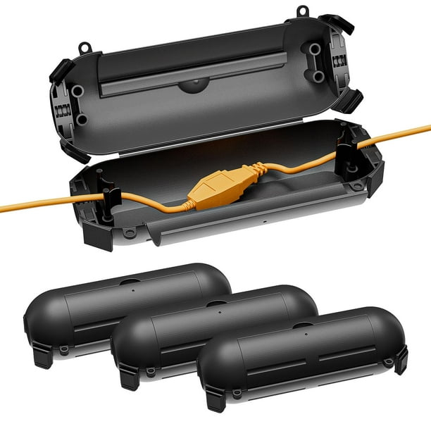 Funda para cable de extensión iwillink Outdoor, 5,5 x 6 x 18 cm, impermeable
