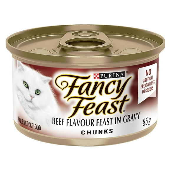 Fancy Feast Beef Chunks in Gravy, Wet Cat Food 85g, 85g