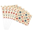 thumbnail image 4 of Handheld Flag Double-Sided Hand Waving Flag 8.2×5.5in Used For Team Activities Or Decoration In Decorative Places Independence Day Theme Elements Star (1) Six Piece, 4 of 8