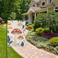 thumbnail image 2 of Yayeee Garden Flag 28" x 40" Double Sided Outdoor Yard Lawn Holiday Decorations, White Mushroom, 2 of 6