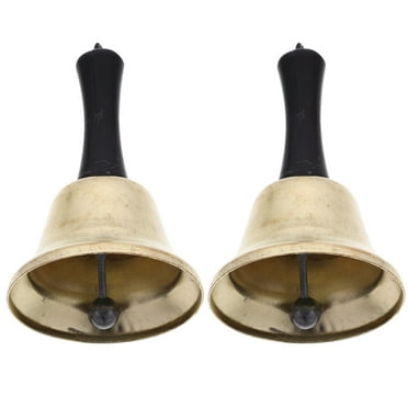 2 Pcs Toys Metal Hand Bell Percussion Bells Musical Bells Loud Call Bell Handbell Toy Metal Bell Baby