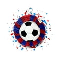 thumbnail image 4 of APINATA4U Ballon de Soccer 16 Pouces Pinata - Lancez Votre Fête de Soccer avec des Fournitures à Thème de Soccer Rouges et Bleues Vibrantes - Parfait pour les Célébrations d'Anniversaire de Soccer!, 4 of 4