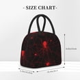 thumbnail image 2 of Fotbe Red Spider On The Web Pattern Lunch Bag, Insulated Lunch Box, Small Leakproof Cooler Food Lunch Containers Reusable High Capacity Lunch Tote Bags for Work, Travel, Outdoor, 2 of 6