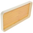 thumbnail image 2 of Plato para servir frutas, bandeja rústica de madera con vetas, rectangular, para aperitivos., 2 of 6