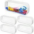 thumbnail image 7 of WuPing 5 Pack Clear Pencil Pouch, PVC Zipper Pen Pencil Case Makeup Pouch, Large Capacity, 7 of 7