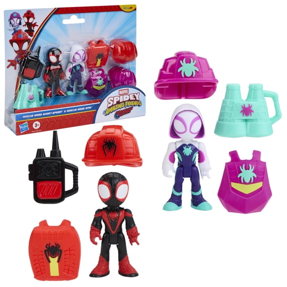 Marvel Spidey and his Amazing Friends Rescue-Webs Ghost-Spider & Spin Toy Set