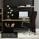 thumbnail image 3 of Silla de Escritorio PiccoCasa Funda Jacquard Rayas Alto Respaldo Universal Giratoria Color café Talla M, 3 of 9